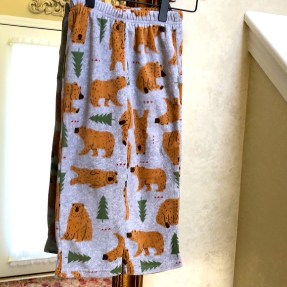 New toddler boys pajamas 2 piece set. Sz 4T. Bear design with soft flannel pants - Picture 8 of 9